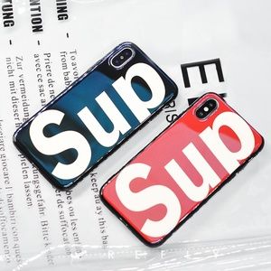 Blue-ray Mirror Glossy Mirror Box Logo iPhone Case